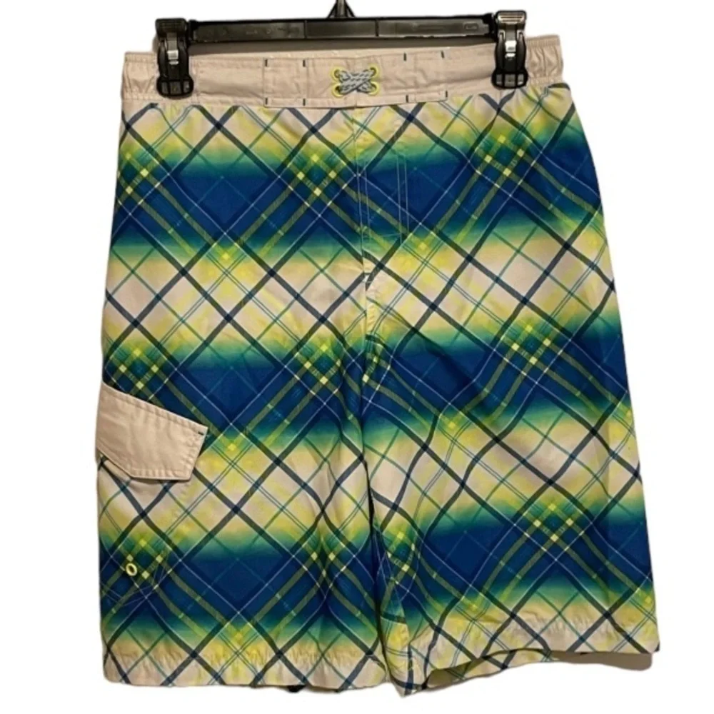 OP Arctic White Swim Board Shorts Size 14-16
